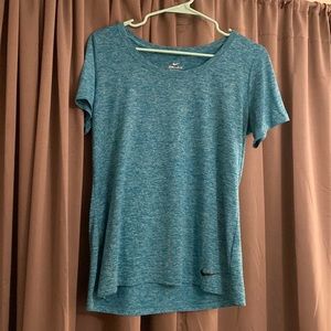 blue/white nike shirt